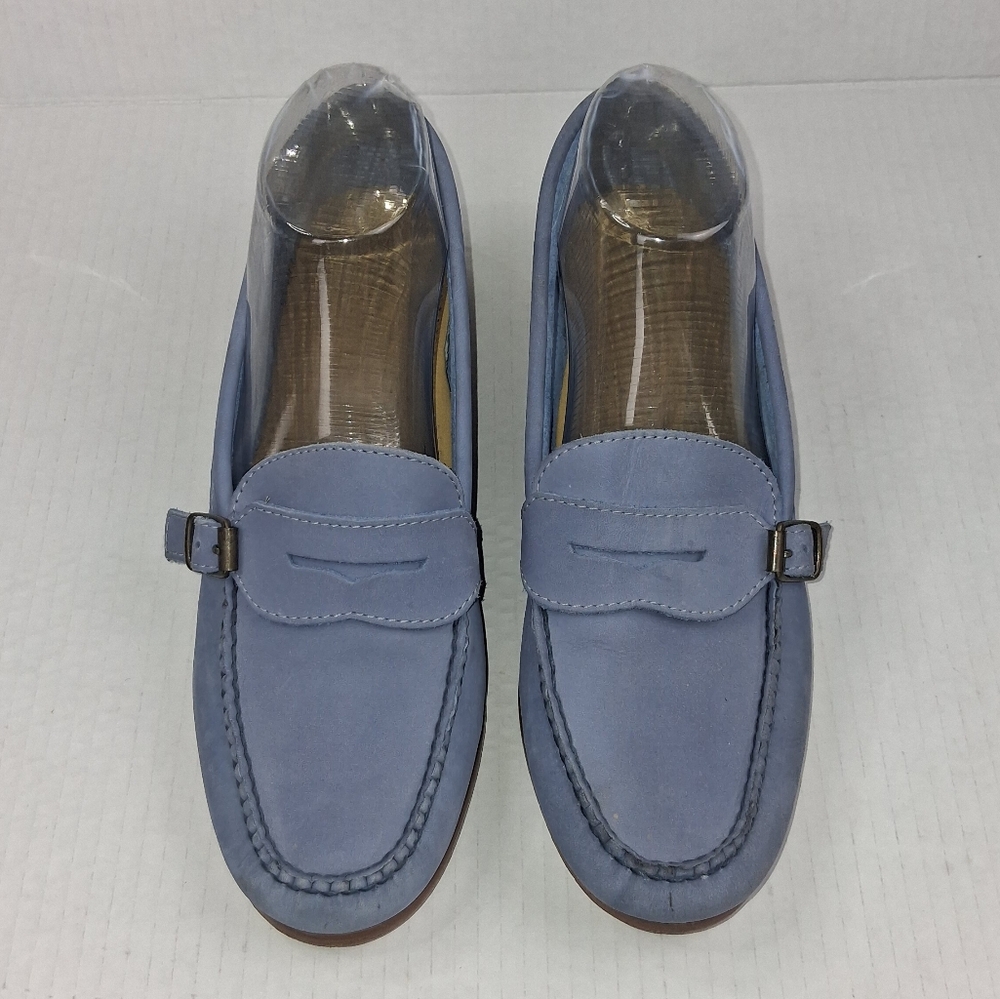 G.H. Bass & Co. Weejuns Blue Suede Penny Loafers